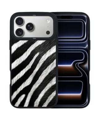 Etui do iPhone 17 Pro Max IBIZU DropGuard Matt z MagSafe, Zew Natury, Zebra