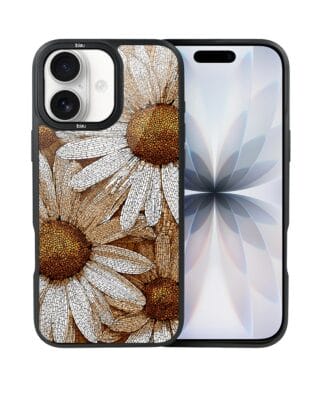 Etui do iPhone 17 IBIZU DropGuard Matt z MagSafe, Modern Classics, Mozaika Rumianków