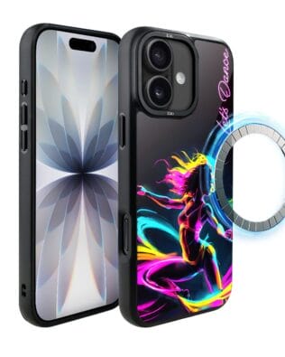 Etui do iPhone 17 IBIZU DropGuard Matt z MagSafe, #ElectroMove, Taneczny rytm