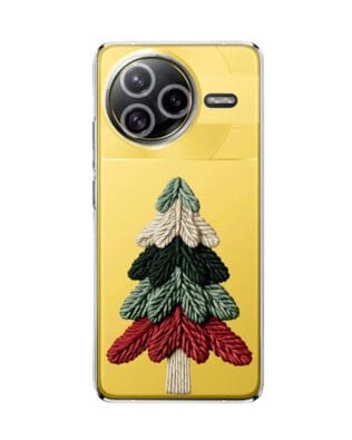 Etui do Xiaomi POCO F7 Ultra przeźroczyste, silikonowe Flexi, Przytulne święta, Dziana choinka