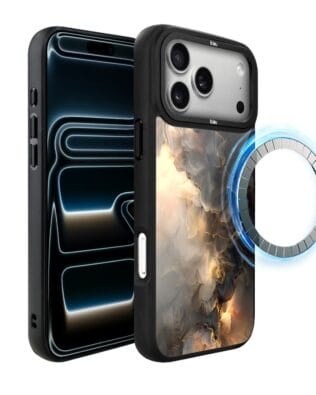 Etui do iPhone 17 Pro IBIZU DropGuard Matt z MagSafe, Twilight Dreams, Stardust