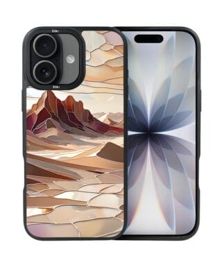 Etui do iPhone 17 IBIZU DropGuard Matt z MagSafe, Barwy Szkła, Pustynny spokój