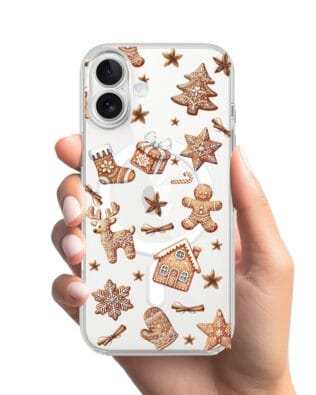 Etui do iPhone 17 z MagSafe przeźroczyste, silikonowe Flexi, Magia pierniczków