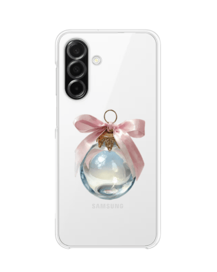 Etui do Samsung Galaxy A26 5G przeźroczyste, silikonowe Flexi, Przytulne święta, Kryształowa bombka