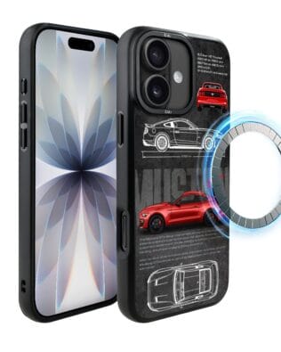 Etui do iPhone 17 IBIZU DropGuard Matt z MagSafe, TechDrive, GT V8 “Coyote”