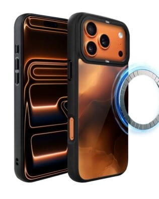 Etui do iPhone 17 Pro IBIZU DropGuard Matt z MagSafe, Twilight Dreams, Mars Sunset