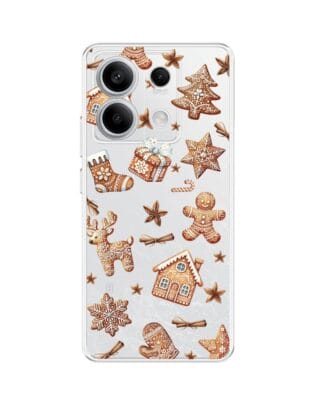 Etui do Xiaomi Redmi Note 13 Pro 5G przeźroczyste, silikonowe Flexi, Magia pierniczków