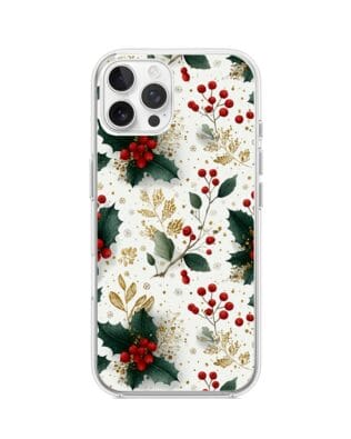 Etui do iPhone 12 Pro przeźroczyste, silikonowe Flexi, Przytulne święta, Ozdoby świąteczne