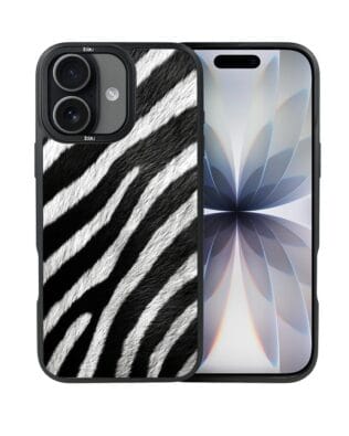 Etui do iPhone 17 IBIZU DropGuard Matt z MagSafe, Zew Natury, Zebra