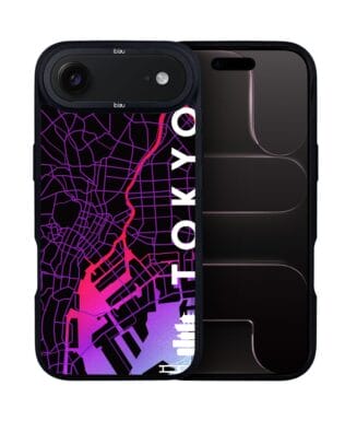 Etui do iPhone Air IBIZU DropGuard Matt z MagSafe, mapy świata, Tokyo