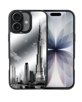 Etui do iPhone 17 IBIZU DropGuard Matt z MagSafe, Noir City, Burj Khalifa