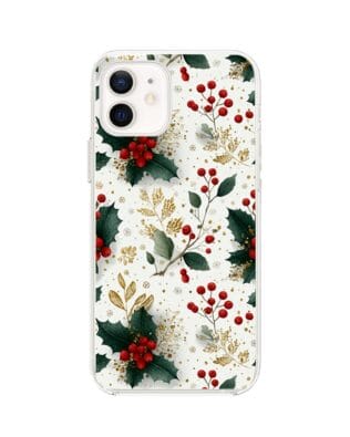 Etui do iPhone 12 Mini przeźroczyste, silikonowe Flexi, Przytulne święta, Ozdoby świąteczne