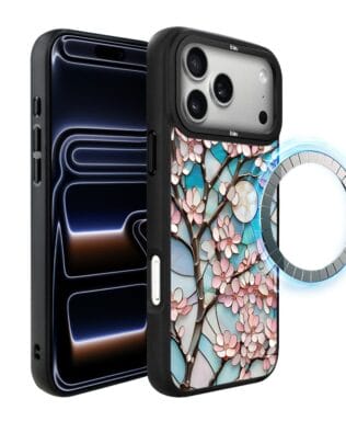 Etui do iPhone 17 Pro Max IBIZU DropGuard Matt z MagSafe, Barwy Szkła, Księżycowa Wiśnia