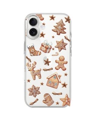 Etui do iPhone 17 przeźroczyste, silikonowe Flexi, Magia pierniczków