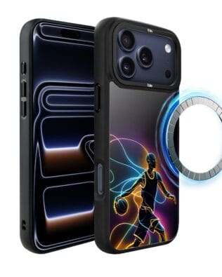 Etui do iPhone 17 Pro Max IBIZU DropGuard Matt z MagSafe, #ElectroMove, Duch koszykówki