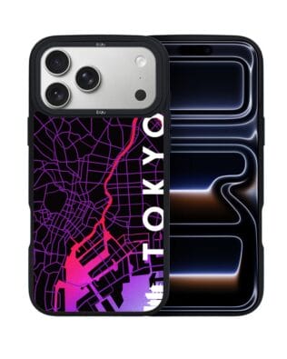 Etui do iPhone 17 Pro IBIZU DropGuard Matt z MagSafe, mapy świata, Tokyo