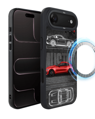 Etui do iPhone Air IBIZU DropGuard Matt z MagSafe, TechDrive, GT V8 “Coyote”