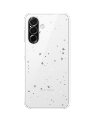 Etui do Samsung Galaxy A26 5G przeźroczyste, silikonowe Flexi, Zimowa magia, Szampańskie gwiazdki