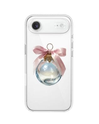 Etui do iPhone Air przeźroczyste, silikonowe Flexi, Przytulne święta, Kryształowa bombka