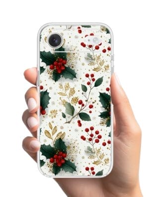 Etui do iPhone Air przeźroczyste, silikonowe Flexi, Przytulne święta, Ozdoby świąteczne