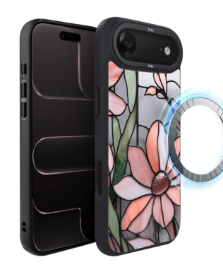 Etui do iPhone Air IBIZU DropGuard Matt z MagSafe, Barwy Szkła, Różowa magnolia