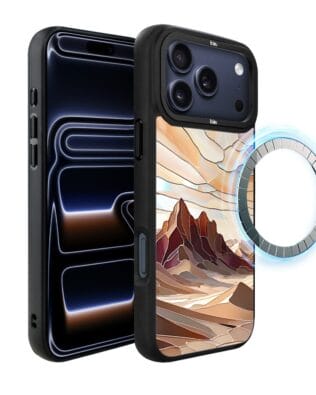 Etui do iPhone 17 Pro IBIZU DropGuard Matt z MagSafe, Barwy Szkła, Pustynny spokój