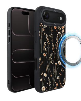 Etui do iPhone Air IBIZU DropGuard Matt z MagSafe, Pastel Bloom, Północny ogród