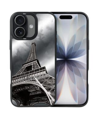 Etui do iPhone 17 IBIZU DropGuard Matt z MagSafe, Noir City, Wieża Eiffla