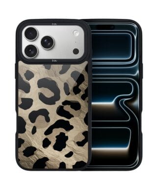 Etui do iPhone 17 Pro Max IBIZU DropGuard Matt z MagSafe, Zew Natury, Dziki Leopard