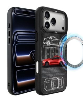 Etui do iPhone 17 Pro Max IBIZU DropGuard Matt z MagSafe, TechDrive, GT V8 “Coyote”