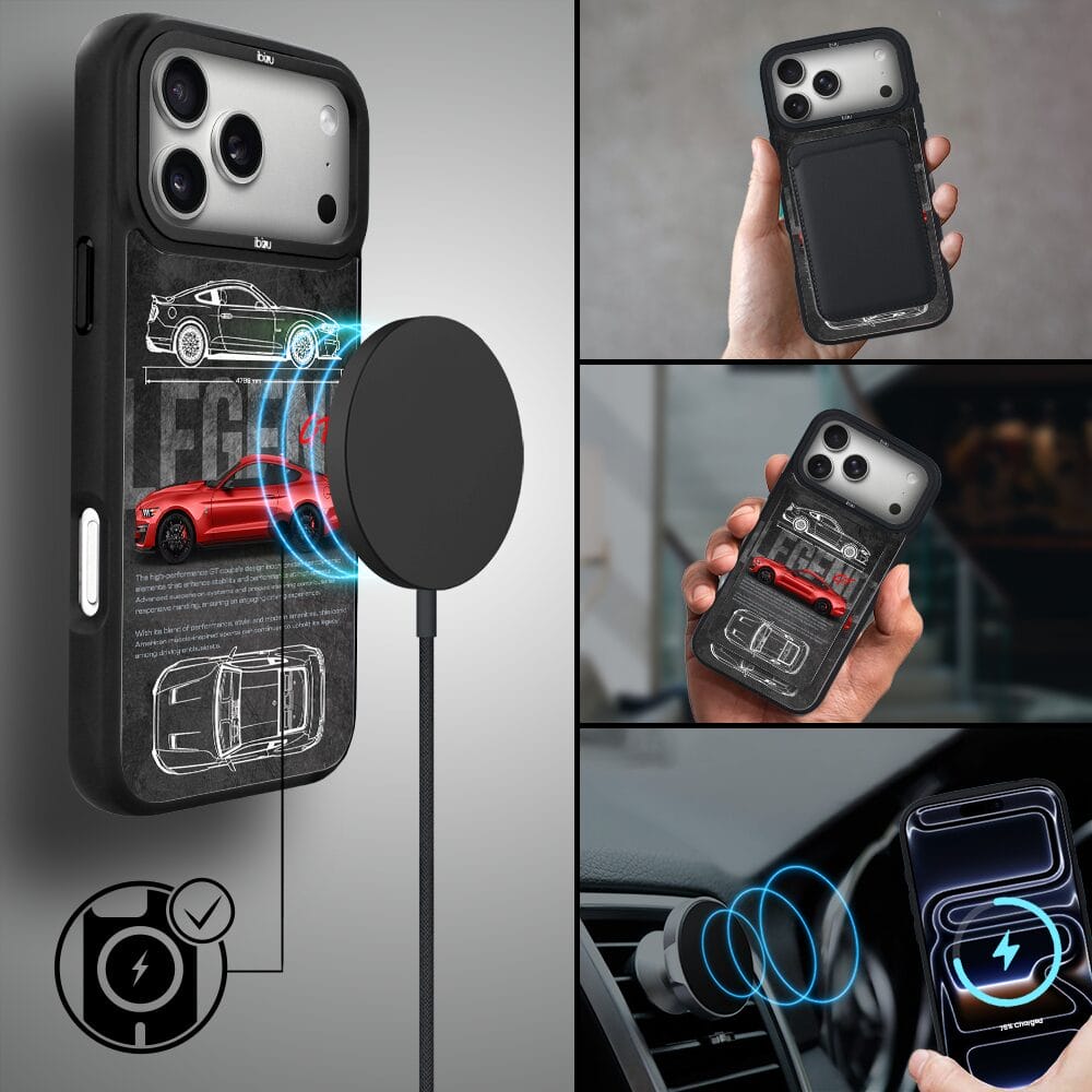 Etui do iPhone 17 Pro Max IBIZU DropGuard Matt z MagSafe, TechDrive, GT V8 “Coyote” - obrazek 8