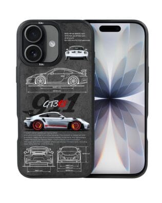 Etui do iPhone 17 IBIZU DropGuard Matt z MagSafe, TechDrive, 911 GT3 RS