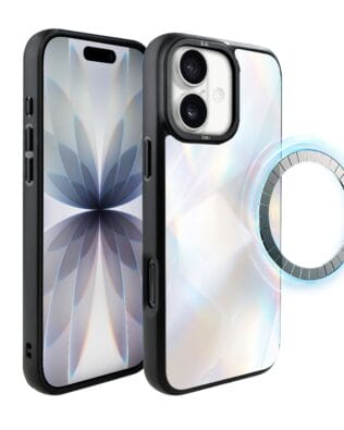 Etui do iPhone 17 IBIZU DropGuard Matt z MagSafe, Ethereal Essence, Opalizujący diament