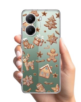 Etui do Xiaomi POCO X7 Pro przeźroczyste, silikonowe Flexi, Magia pierniczków
