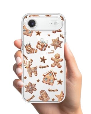 Etui do iPhone Air przeźroczyste, silikonowe Flexi, Magia pierniczków