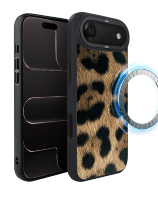 Etui do iPhone Air IBIZU DropGuard Matt z MagSafe, Zew Natury, Lampart