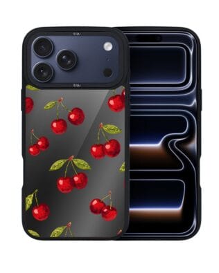 Etui do iPhone 17 Pro IBIZU DropGuard Matt z MagSafe, Midnight, Wiśniowa noc