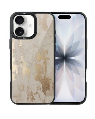 Etui do iPhone 17 IBIZU DropGuard Matt z MagSafe, Ethereal Essence, Szampańskie Złoto