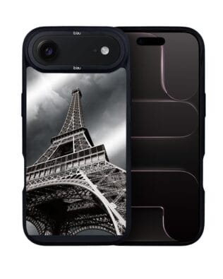 Etui do iPhone Air IBIZU DropGuard Matt z MagSafe, Noir City, Wieża Eiffla