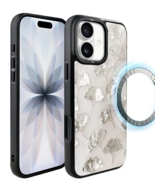 Etui do iPhone 17 IBIZU DropGuard Matt z MagSafe, Ethereal Essence, Biały Onyśk