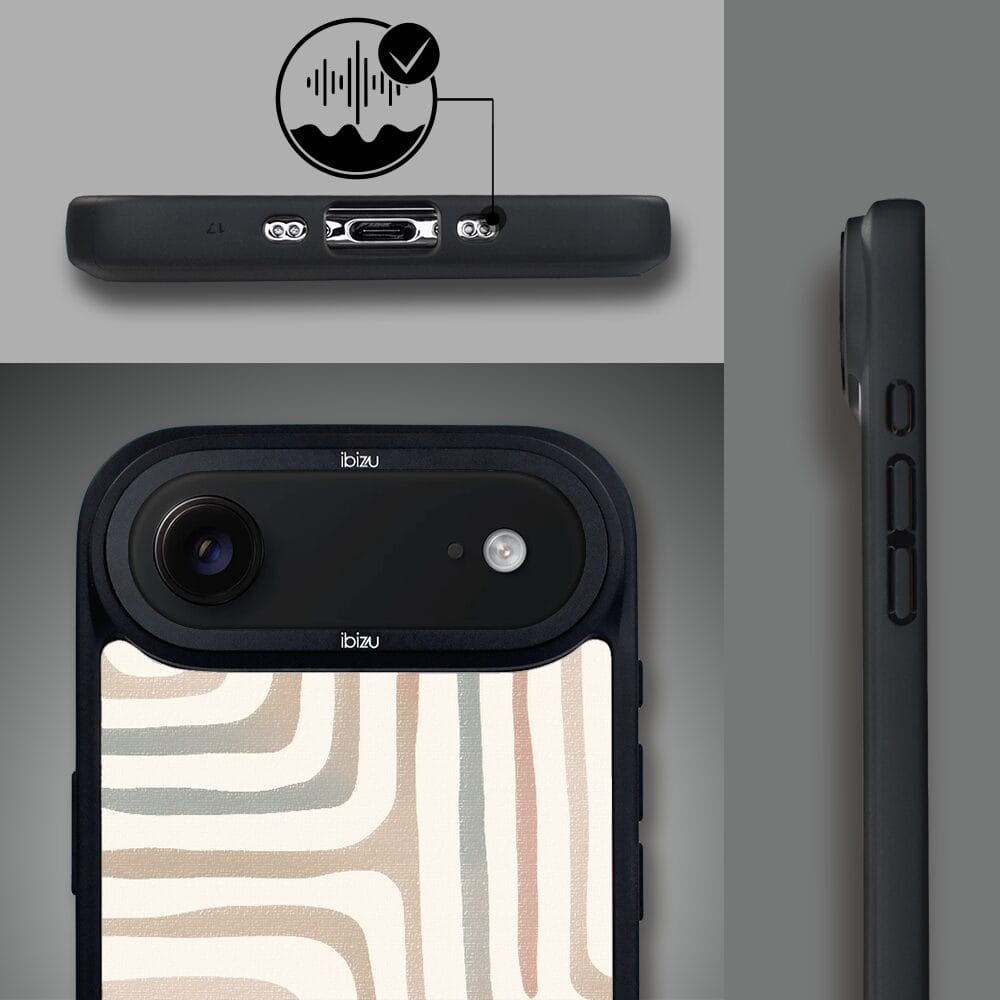 Etui do iPhone Air IBIZU DropGuard Matt z MagSafe, Boho, Piaskowy labirynt - obrazek 4