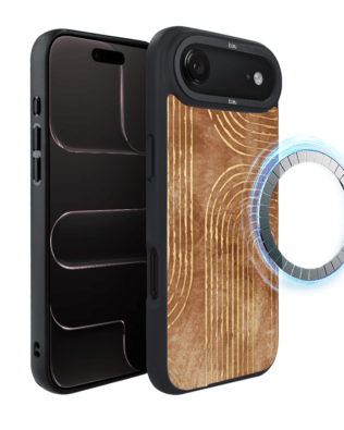 Etui do iPhone Air IBIZU DropGuard Matt z MagSafe, Boho, Geometryczne linie