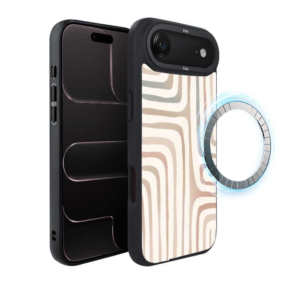 Etui do iPhone Air IBIZU DropGuard Matt z MagSafe, Boho, Piaskowy labirynt