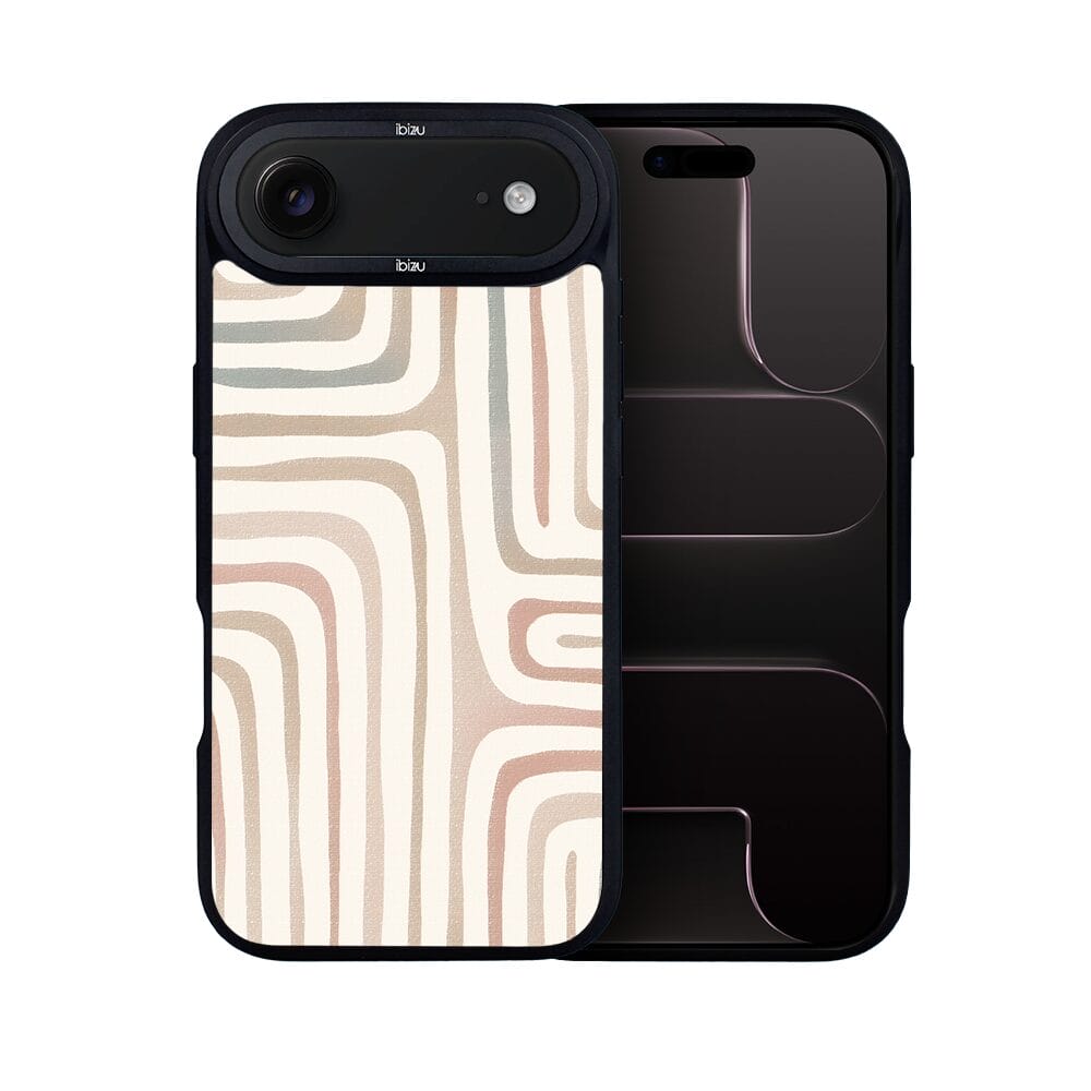 Etui do iPhone Air IBIZU DropGuard Matt z MagSafe, Boho, Piaskowy labirynt - obrazek 2