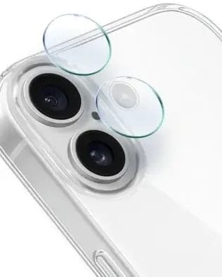 Osłona hybrydowa na aparat, kamerę do iPhone 17, przeźroczysta