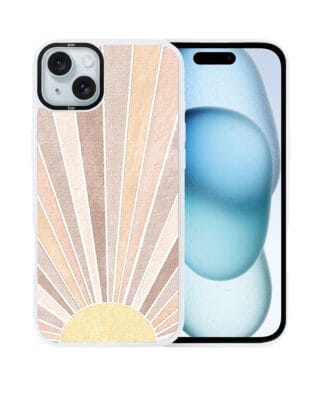 Etui do iPhone 15 Plus IBIZU DropGuard Matt z MagSafe, Boho, Wschód słońca