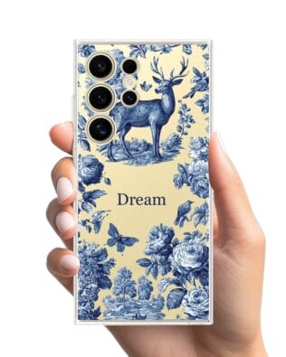 Etui do Samsung Galaxy S24 Ultra przeźroczyste, silikonowe Flexi, Mystic, Dream Deer