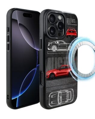 Etui do iPhone 16 Pro Max IBIZU DropGuard Matt z MagSafe, TechDrive, GT V8 “Coyote”