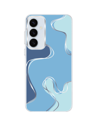 Etui do Samsung Galaxy A35 5G z MagSafe przeźroczyste, silikonowe Flexi, spokój oceanu