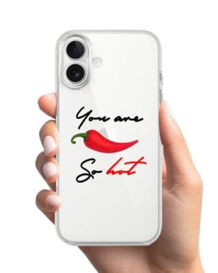 Etui do iPhone 17 przeźroczyste, silikonowe Flexi, papryczka chilli